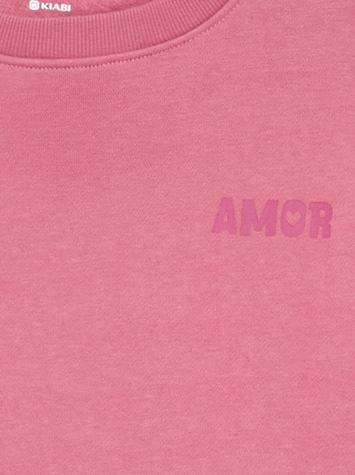 Sweatshirt de moletão estampado no peito - Kiabi Sweatshirt de moletão estampado no peito - Kiabi