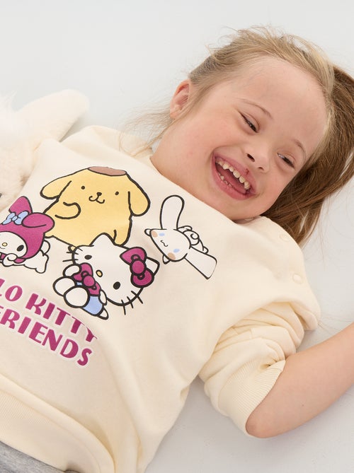 Sweatshirt de moletão \'Hello Kitty\' - coleção fácil de vestir - Kiabi
