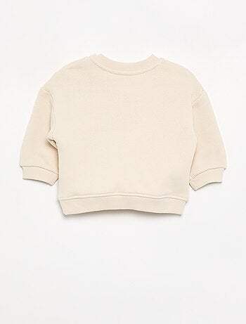 Sweatshirt de moletão leve estampada