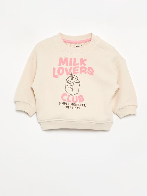 Sweatshirt de moletão leve estampada - Kiabi Sweatshirt de moletão leve estampada - Kiabi