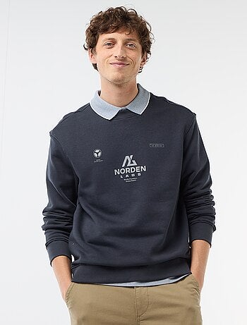 Sweatshirt de Moletom Leve com Estampa Frente e Verso