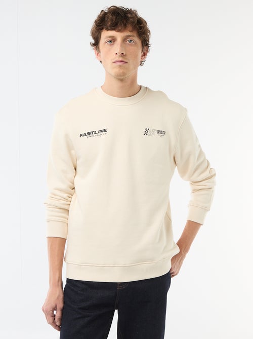 Sweatshirt de Moletom Leve com Estampa Frente e Verso - Kiabi