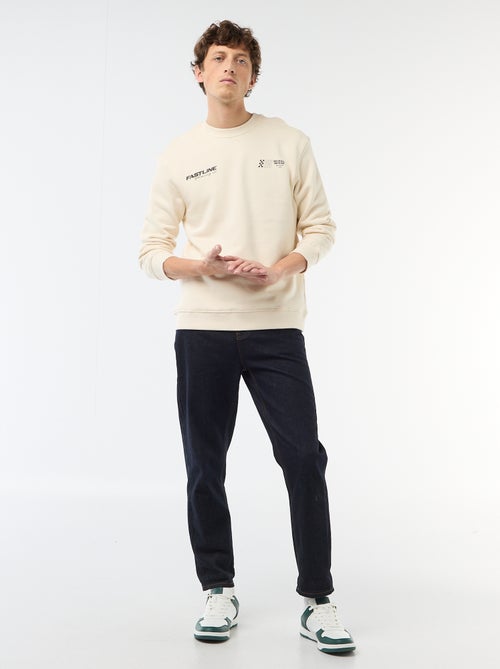 Sweatshirt de Moletom Leve com Estampa Frente e Verso - Kiabi