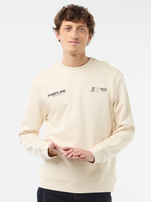 Sweatshirt de Moletom Leve com Estampa Frente e Verso - Kiabi