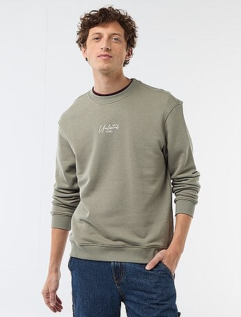 Sweatshirt de Moletom Leve com Estampa Frente e Verso