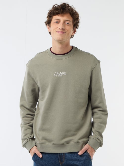 Sweatshirt de Moletom Leve com Estampa Frente e Verso - Kiabi