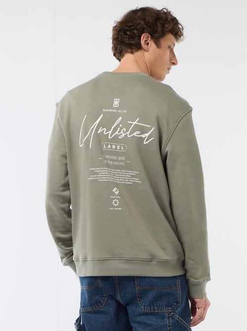 Sweatshirt de Moletom Leve com Estampa Frente e Verso - Kiabi