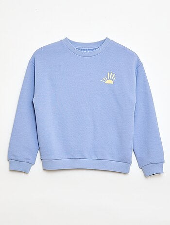 Sweatshirt de moletom leve com estampado