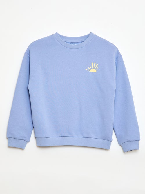 Sweatshirt de moletom leve com estampado - Kiabi