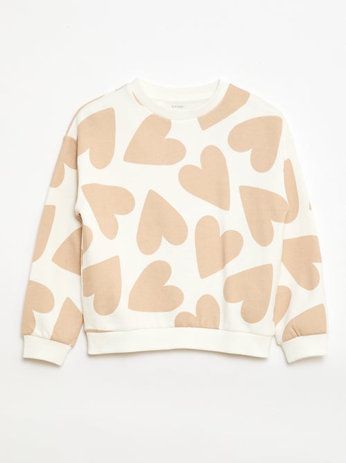 Sweatshirt de moletom leve com estampado - Kiabi