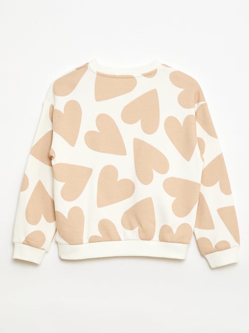 Sweatshirt de moletom leve com estampado - Kiabi