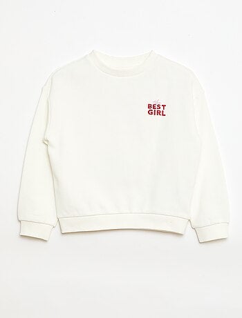 Sweatshirt de moletom leve com estampado