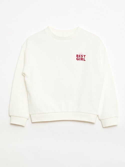 Sweatshirt de moletom leve com estampado - Kiabi