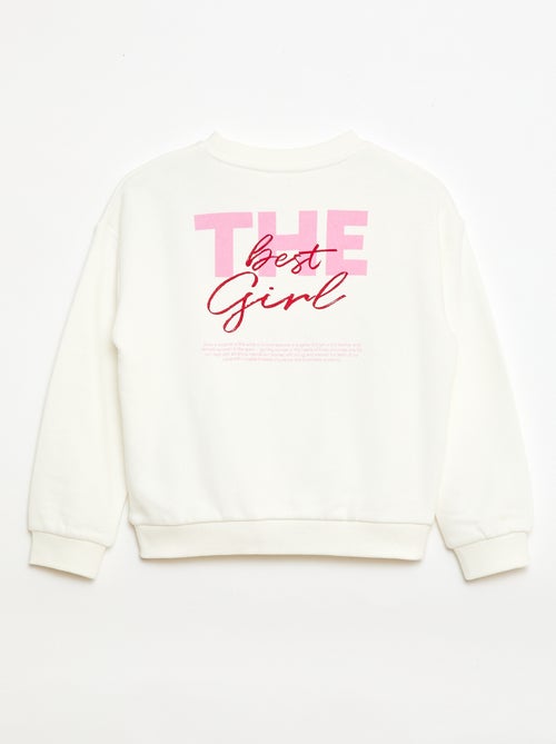 Sweatshirt de moletom leve com estampado - Kiabi