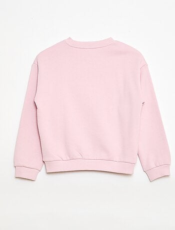 Sweatshirt de moletom leve com estampado