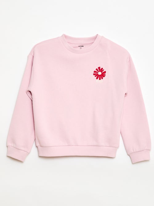 Sweatshirt de moletom leve com estampado - Kiabi