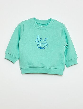 Sweatshirt em moletom leve estampado