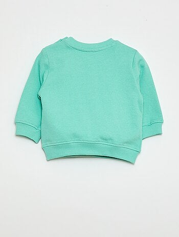 Sweatshirt em moletom leve estampado