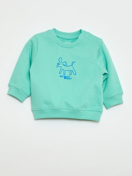 Sweatshirt de moletom leve estampado - Kiabi