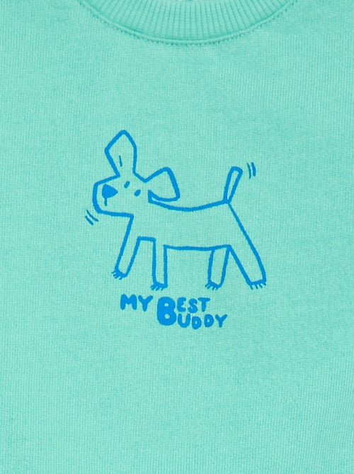 Sweatshirt de moletom leve estampado - Kiabi