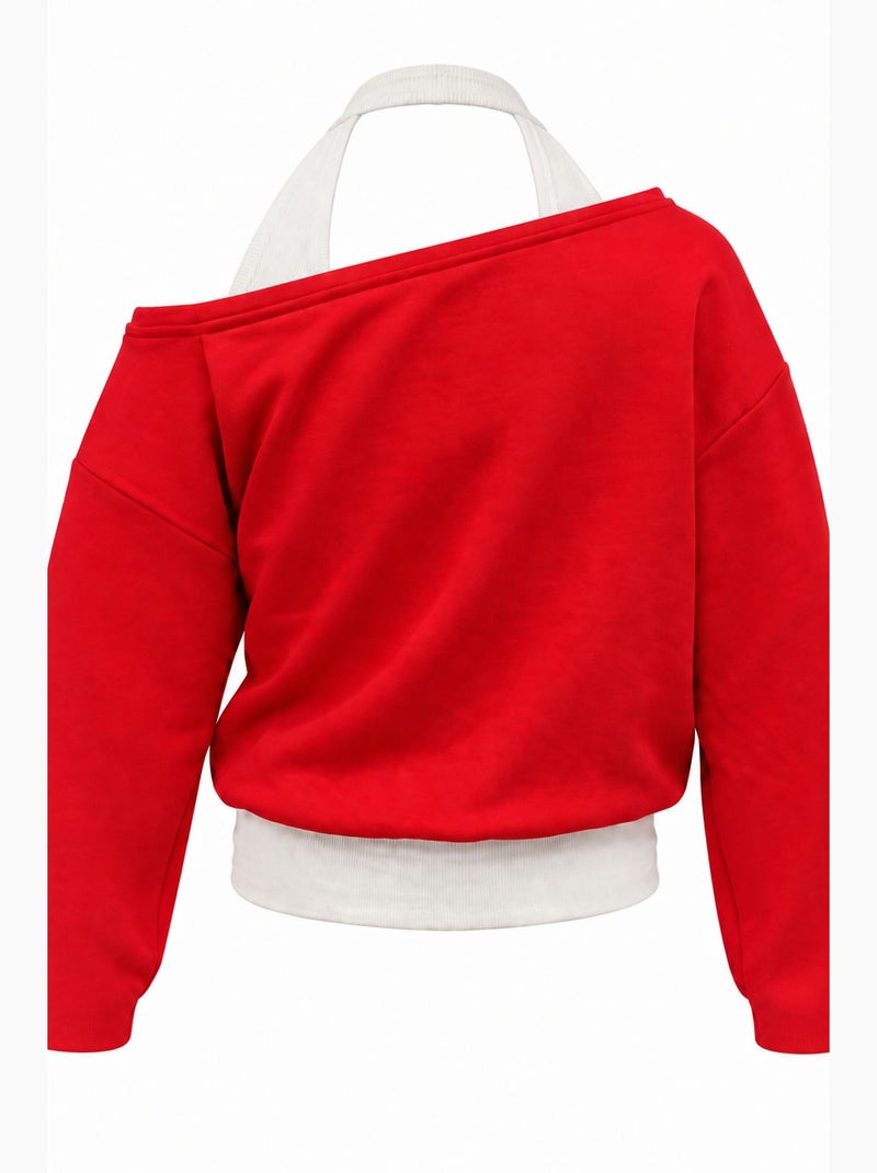 Sweatshirt de mulher mixray Vermelho - Kiabi