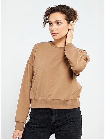 Sweatshirt de mulher relaxed com decote redondo tommy