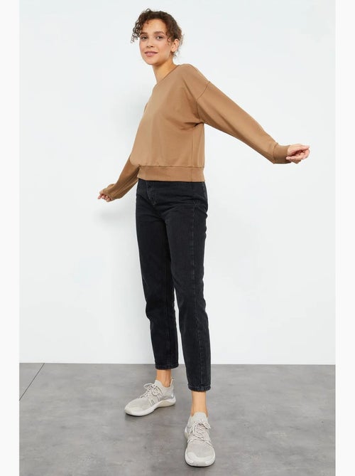Sweatshirt de mulher relaxed com decote redondo tommy - Kiabi Sweatshirt de mulher relaxed com decote redondo tommy - Kiabi