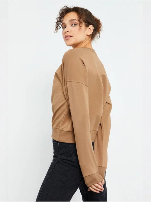 Sweatshirt de mulher relaxed com decote redondo tommy - Kiabi Sweatshirt de mulher relaxed com decote redondo tommy - Kiabi