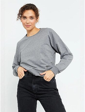 Sweatshirt de mulher relaxed com decote redondo tommy