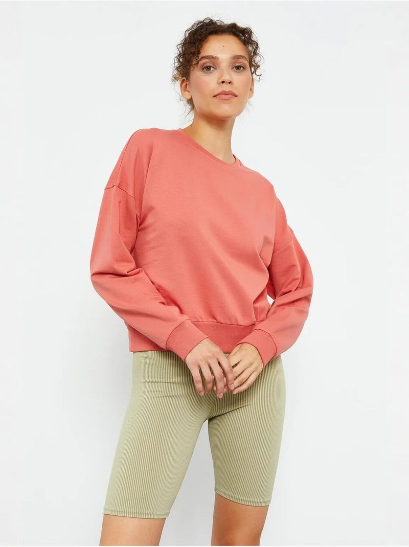 Sweatshirt de mulher relaxed com decote redondo tommy Laranja-claro - Kiabi