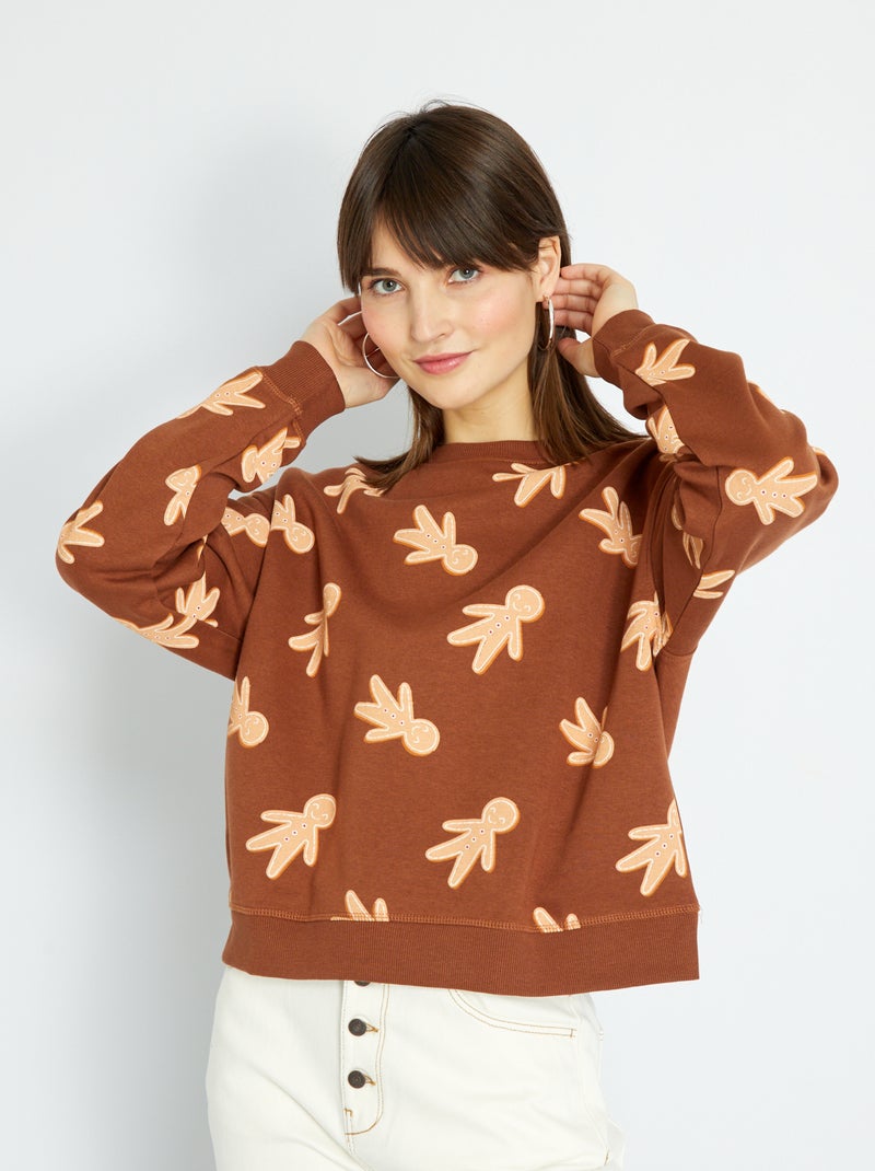 Sweatshirt de Natal CASTANHO - Kiabi