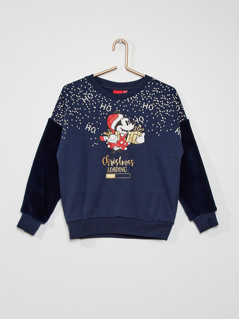 Sweatshirt de 'Natal' 'Disney' - Azul Marinho - Kiabi - 14.00€