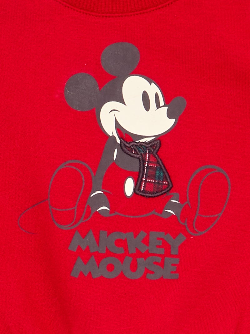 Sweatshirt de Natal "Disney" de mangas compridas Vermelho - Kiabi