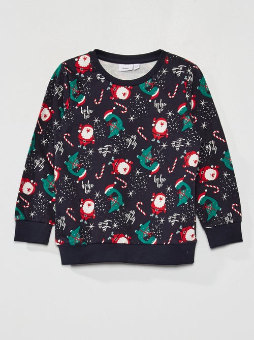Sweatshirt de Natal em moletão - Kiabi