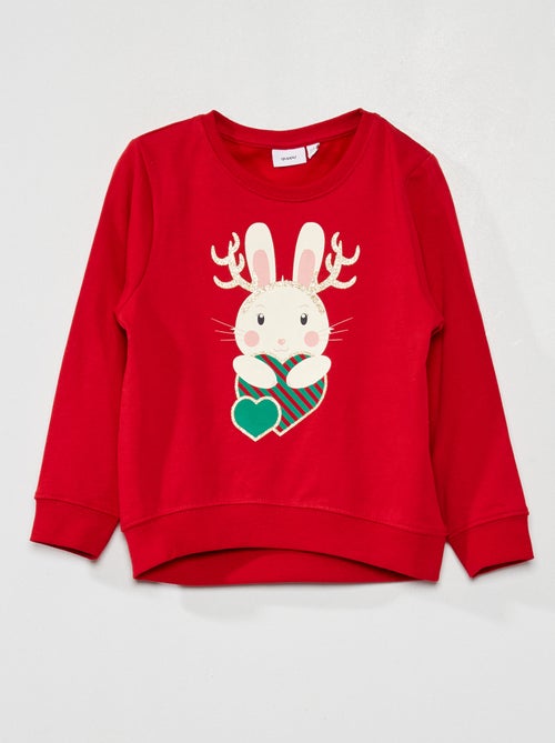 Sweatshirt de Natal em moletão - Kiabi