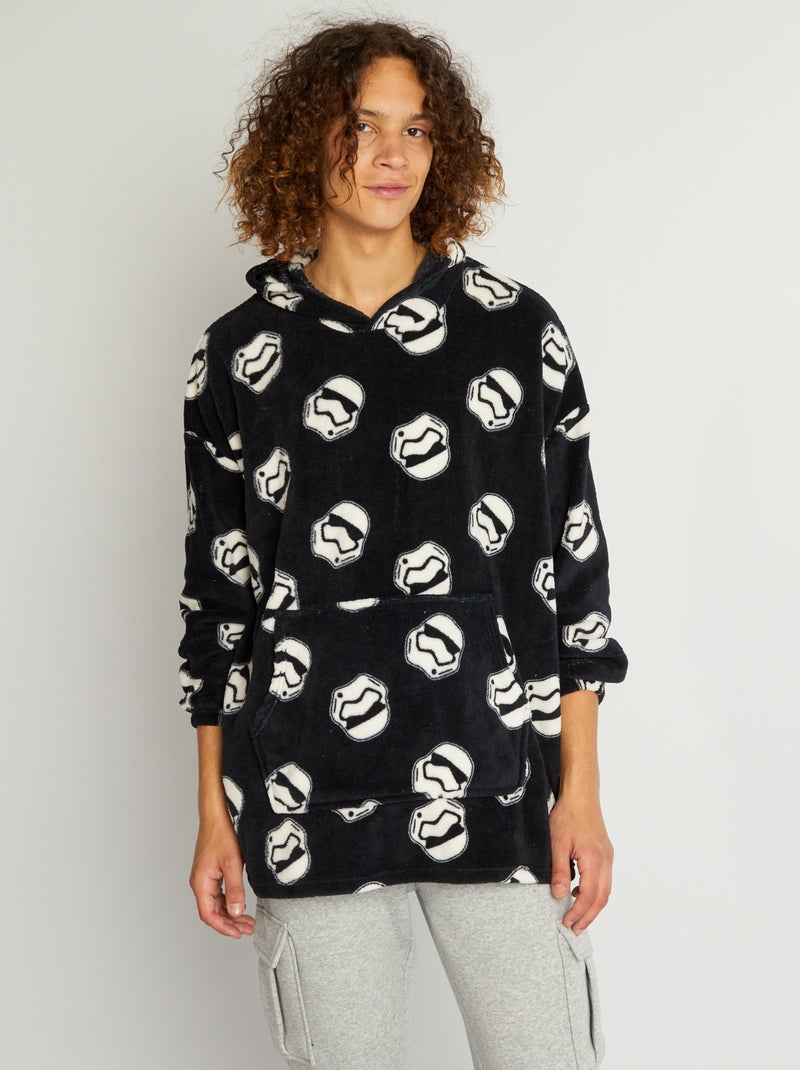 Sweatshirt de noite em malha polar 'Star Wars' 'Stormtroopers' Preto/ Branco - Kiabi