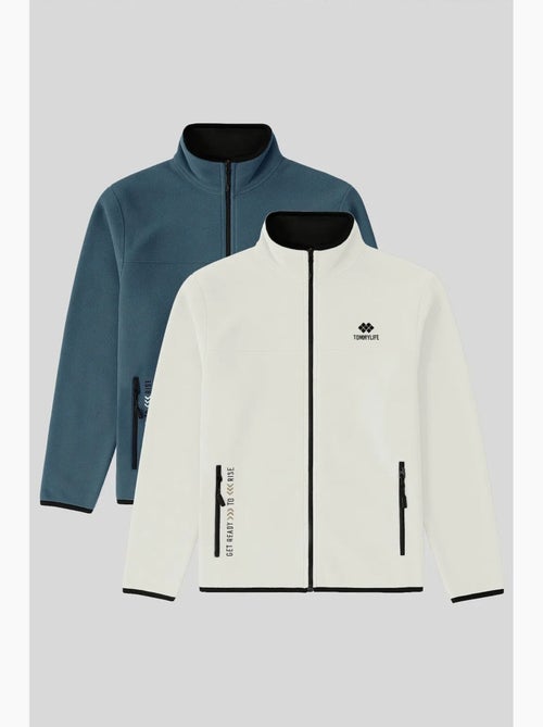 Sweatshirt de pelúcia com fecho de correr frontal para homem tommy - Kiabi Sweatshirt de pelúcia com fecho de correr frontal para homem tommy - Kiabi