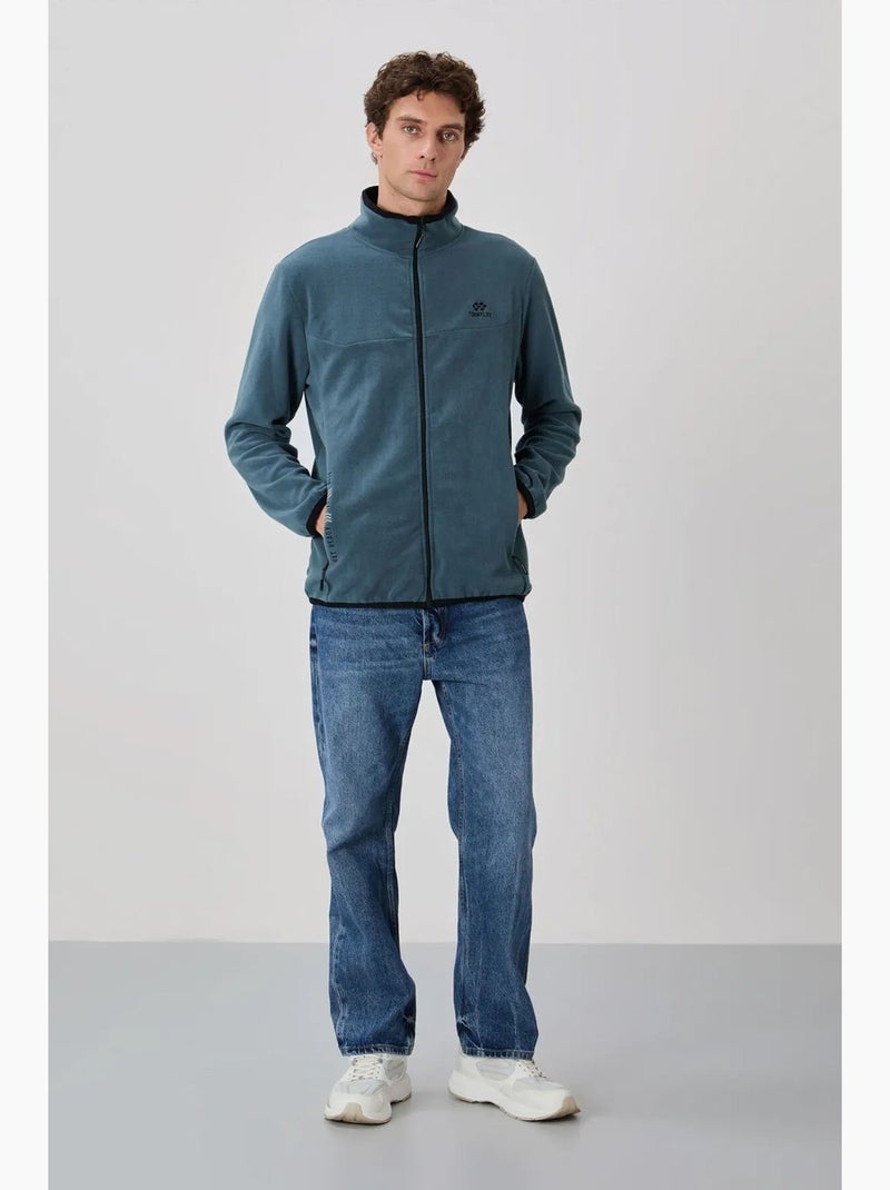 Sweatshirt de pelúcia com fecho de correr frontal para homem tommy Branco sujo - Kiabi