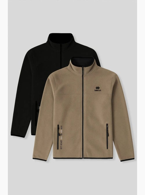 Sweatshirt de pelúcia com fecho de correr frontal para homem tommy - Kiabi Sweatshirt de pelúcia com fecho de correr frontal para homem tommy - Kiabi