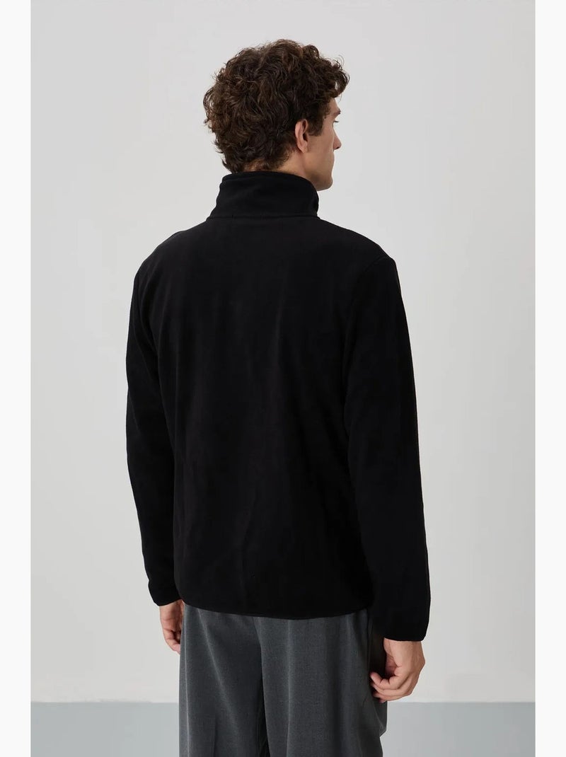 Sweatshirt de pelúcia com fecho de correr frontal para homem tommy Camelo - Kiabi