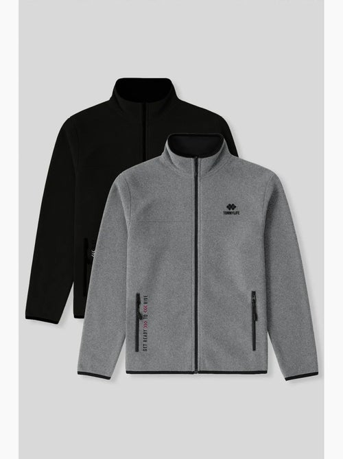 Sweatshirt de pelúcia com fecho de correr frontal para homem tommy - Kiabi Sweatshirt de pelúcia com fecho de correr frontal para homem tommy - Kiabi