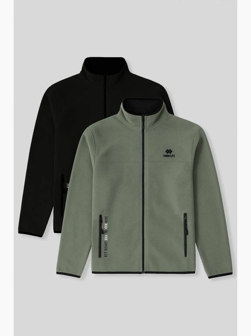 Sweatshirt de pelúcia com fecho de correr frontal para homem tommy - Kiabi Sweatshirt de pelúcia com fecho de correr frontal para homem tommy - Kiabi