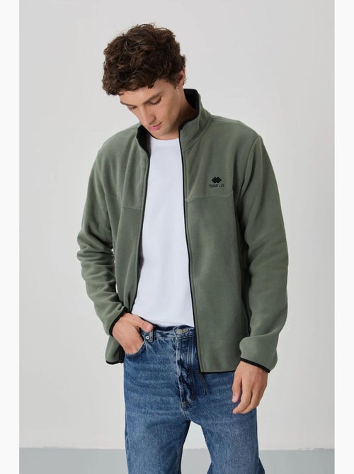 Sweatshirt de pelúcia com fecho de correr frontal para homem tommy - Kiabi Sweatshirt de pelúcia com fecho de correr frontal para homem tommy - Kiabi
