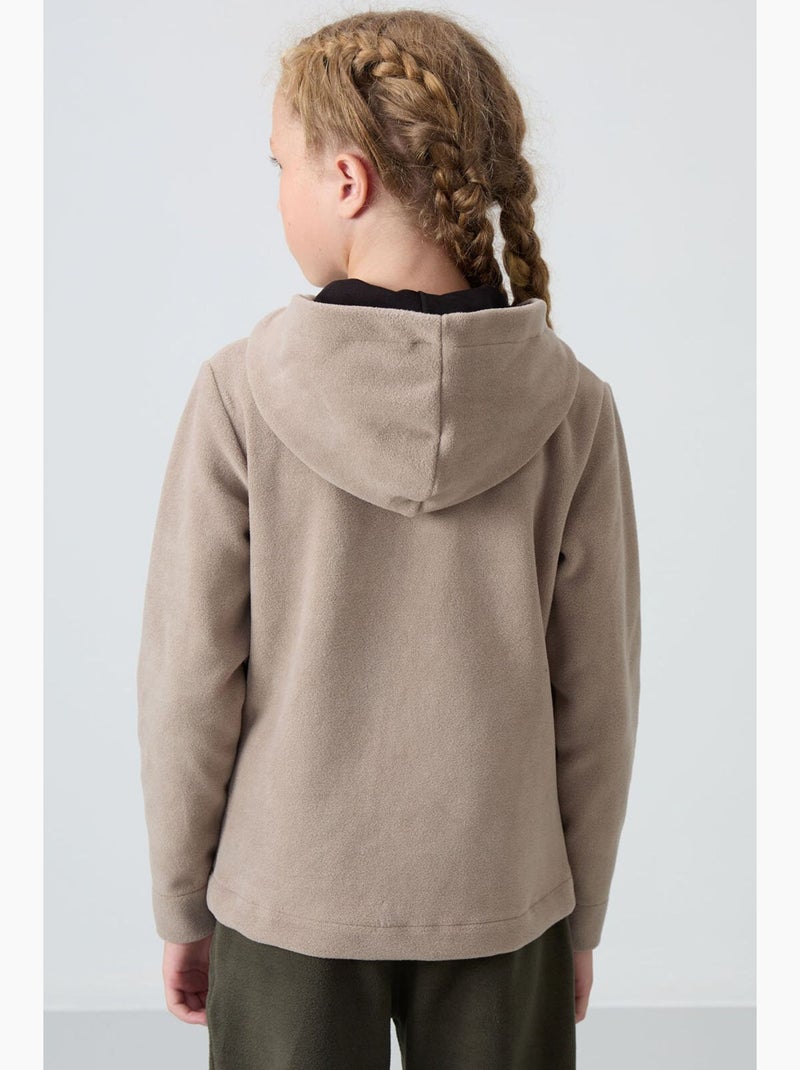 Sweatshirt de poliéster tommy Bege-argila - Kiabi