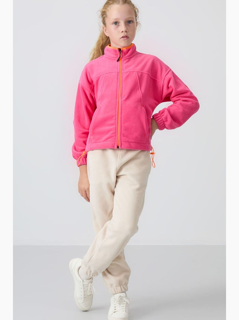 Sweatshirt de poliéster tommy Rosa-fluo/Solinotes - Kiabi