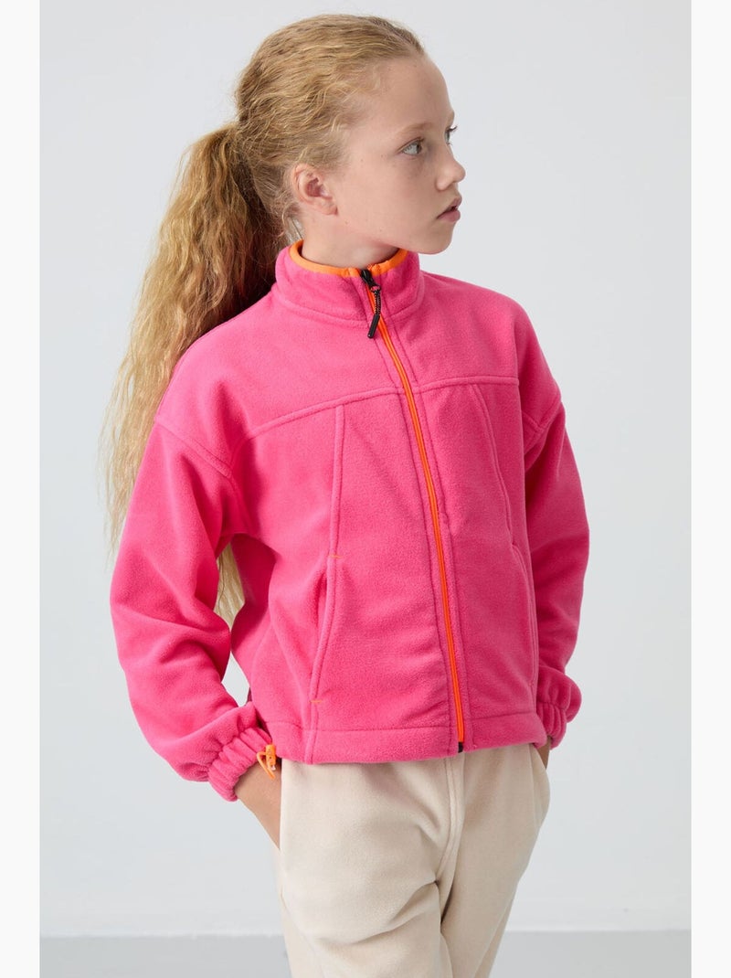 Sweatshirt de poliéster tommy Rosa-fluo/Solinotes - Kiabi