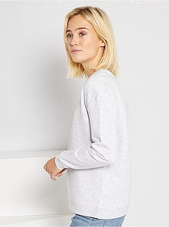 Sweatshirt 'desconfinamento' de conceção ecológica - Kiabi