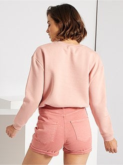 Sweatshirt 'desconfinamento' de conceção ecológica - Kiabi