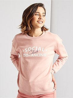 Sweatshirt 'desconfinamento' de conceção ecológica - Kiabi