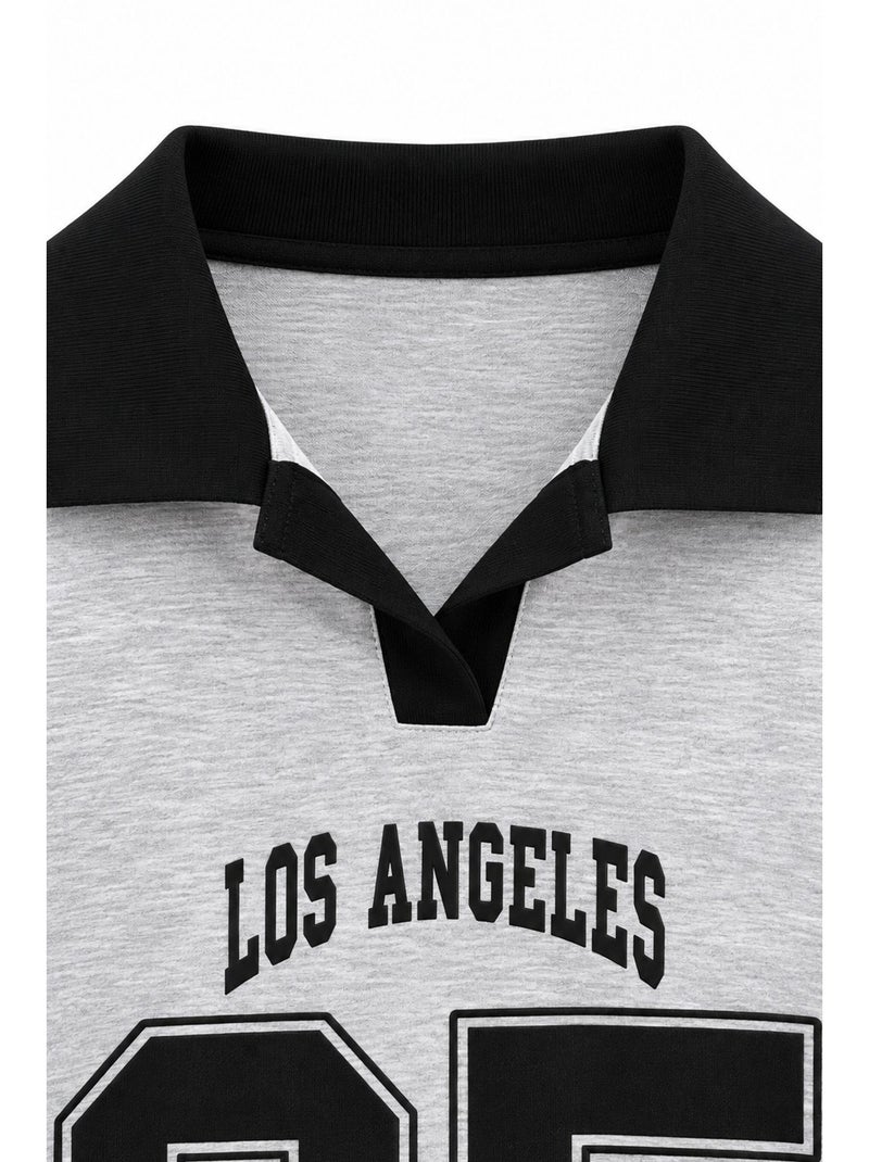 Sweatshirt descontraída mixray Cinza claro - Kiabi